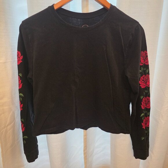 Hollister Graphic Tee Women's Long-sleeved Crop Shirt size Small - Picture 3 of 9